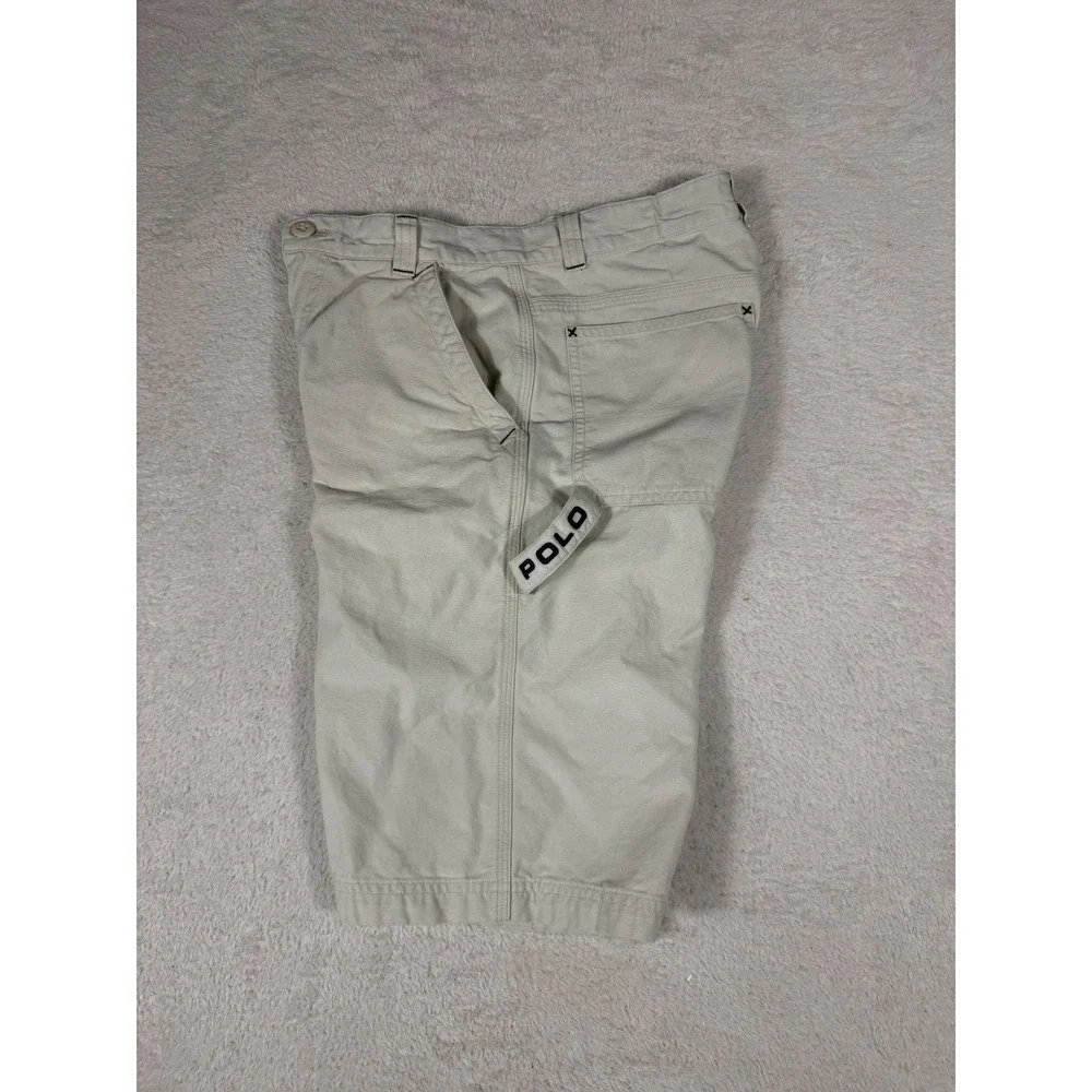 Polo Jeans Co Ralph Lauren Carpenter Shorts Boys 14 Beige Good Utility Workwear